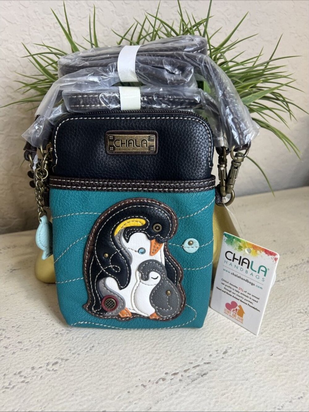 Chala - Penguin - Cellphone Crossbody Handbag Animal Lovers Rescue